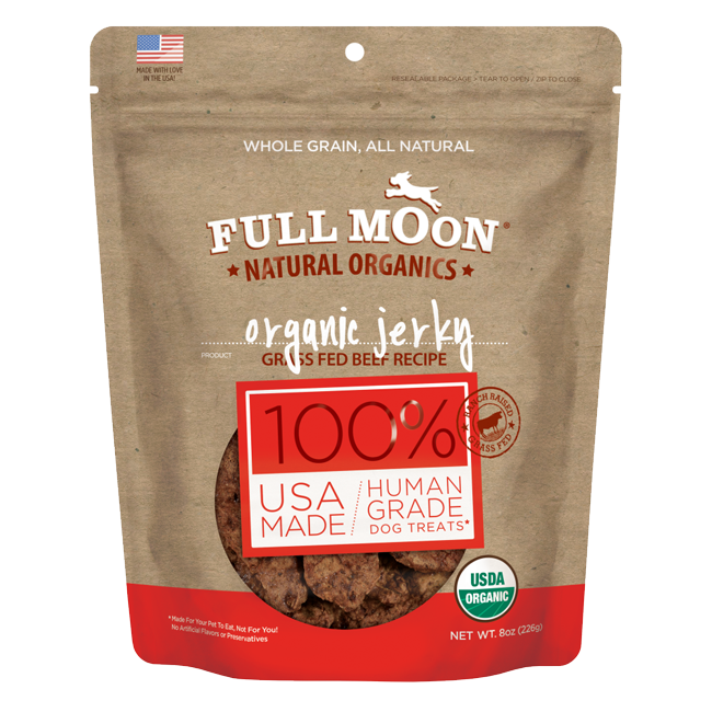 Organic Beef Jerky Dog Treats 100% Human Grade Glycerine Free