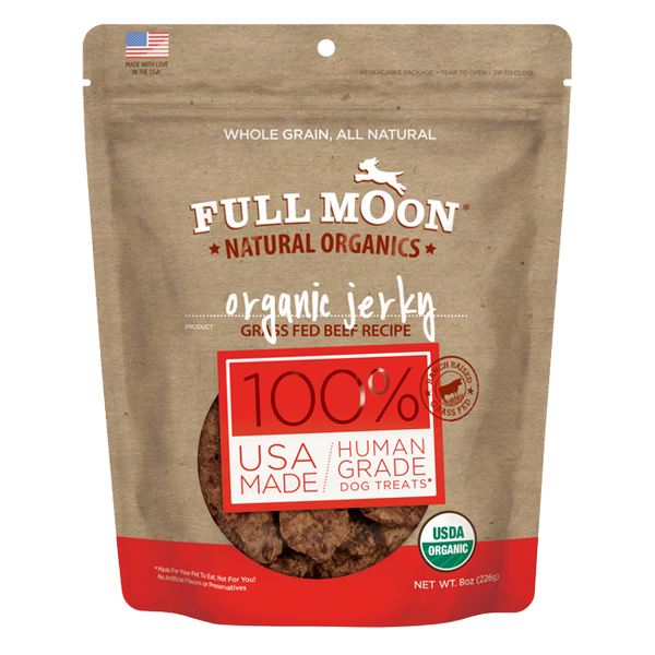 Organic Beef Jerky Dog Treats 100% Human Grade Glycerine Free