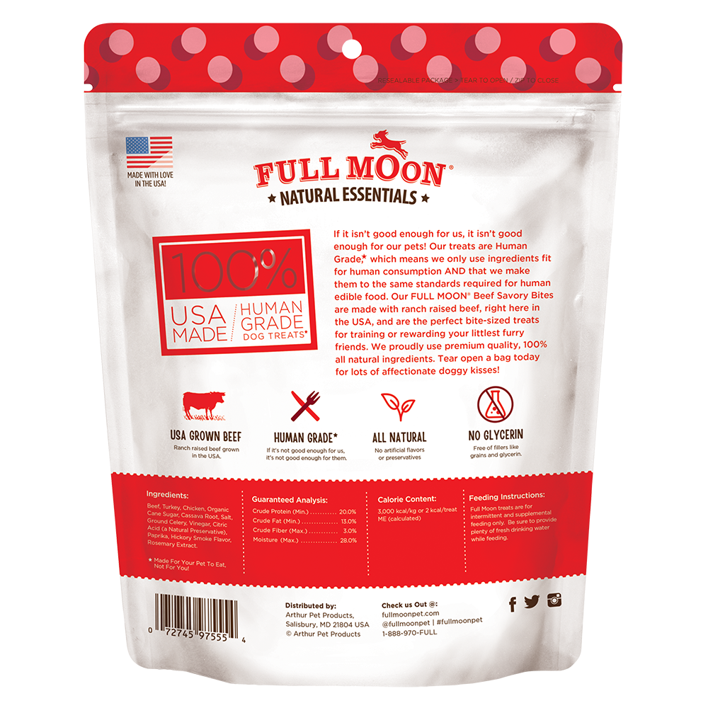 Full Moon Essentials Natural Essentials® Jerky Tenders Dog Treats | 100% Human Grade – Full Moon